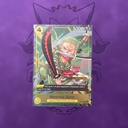 P-042 Roronoa Zoro Championship 2024 Stamp Promo One Piece TCG English Card - Image 1