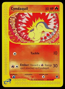 Pokemon Card - Cyndaquil Expedition 105/165 Common - Image 1