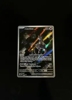Pokemon 151 Mewtwo 052 Scarlet & Violet UPC Black Star Promo Card Holo - Image 1