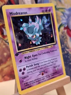 2001 Neo Revelation 1ST EDITION Misdreavus 11/64 PSA 8 🔥NICE CARD🔥 - Image 3