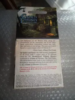 A Game of Thrones The Card Game TCG Of Snakes and Sand Chapter Pack NIP GOT save - Image 3