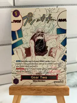 Gear Two Alt Art OP11-080 R A Fist of Divine Speed One Piece card game ENGLISH - Image 1