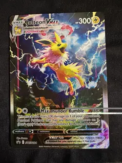 2021 Pokemon Sword & Shield Promo SWSH184 Jolteon VMAX Card Holo Near Mint OC - Image 1