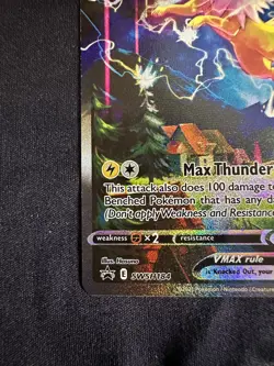 2021 Pokemon Sword & Shield Promo SWSH184 Jolteon VMAX Card Holo Near Mint OC - Image 5