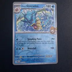Pokemon Gyarados Reverse Holo Rare Misty's SV10 Destined Rivals Card 049/182 - Image 1
