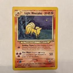 Pokemon Light Ninetales Neo Destiny Uncommon Card 50/105 LP Condition - Image 1