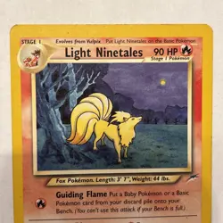 Pokemon Light Ninetales Neo Destiny Uncommon Card 50/105 LP Condition - Image 2