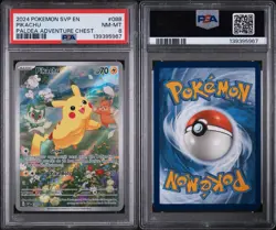 Pikachu 088 Sv: Scarlet & Violet Promo Cards Holo PSA 8 - Image 3