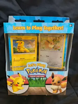Let's Play Pokemon Pikachu and Eevee Collectible Box W/ 2 Decks Sealed 120 Cards - Image 3
