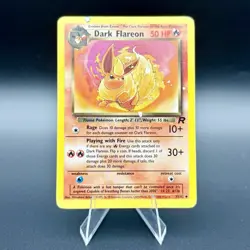 Dark Flareon 35/82 - Unlimited Team Rocket Non Holo WOTC Pokemon Card HP - Image 1
