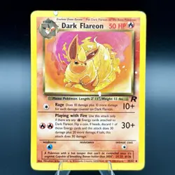 Dark Flareon 35/82 - Unlimited Team Rocket Non Holo WOTC Pokemon Card HP - Image 2