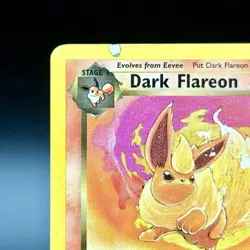 Dark Flareon 35/82 - Unlimited Team Rocket Non Holo WOTC Pokemon Card HP - Image 3