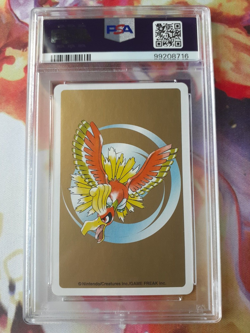 Pokemon Gold Ho-oh Back Tentacruel 6 of Hearts Poker Deck Playing Card PSA 10 - Image 2