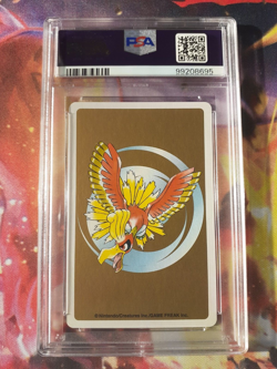 Pokemon Gold Ho-oh Back Golbat 3 of Clubs Poker Deck Playing Card PSA 10 POP 6 - Image 2
