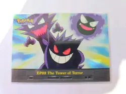 EP22 THE TOWER OF TERROR - BLUE LOGO - NON-HOLO - TOPPS POKEMON TV CARD NM - Image 1