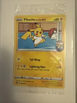 Pikachu on the Ball 001/005 Pokemon Card Sealed Promo Fultsal UK Exclusive - Image 1