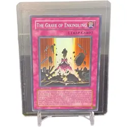 The Grave Of Enkindling Super Rare Unlimited Yu-Gi-Oh! Card #DP2-EN030 W/ Top - Image 1