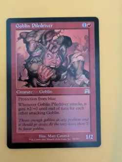 Goblin Piledriver. Magic the Gathering Card. Onslaught. Rare - Image 1