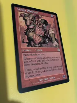 Goblin Piledriver. Magic the Gathering Card. Onslaught. Rare - Image 4