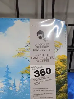 Bob Ross Lakeside Path - 9 Pocket Zip Binder - 360 Cards - Ultra Pro Brand New - Image 3