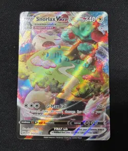 Pokemon Snorlax VMAX Ultra Rare Full Art Holo Sword & Shield Card 142/202 - Image 1
