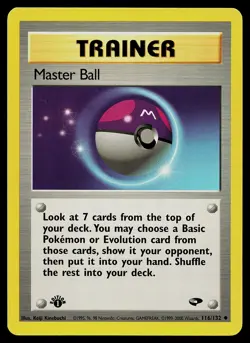 Pokemon Card - Master Ball Gym Challenge 116/132 Uncommon 1st Edition - Image 1