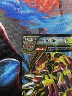 Pokemon Primal Groudon-EX TCG Full Art Ultra Rare Holo Card 151/160 - Image 2