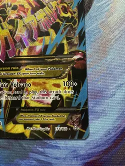 Pokemon Primal Groudon-EX TCG Full Art Ultra Rare Holo Card 151/160 - Image 4
