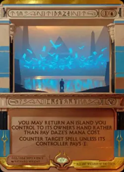 Daze -Foil Light Play MTG Amonkhet Invocations - Image 1