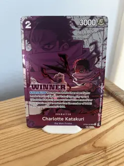 One Piece Card Game - Charlotte Katakuri - Winner Promo Foil (ENG) OP08-062 - Image 1