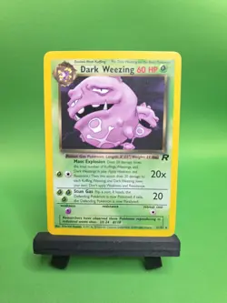 Pokemon DARK WEEZING Card TEAM ROCKET Set 31/82 Non-Holo RARE - Image 1