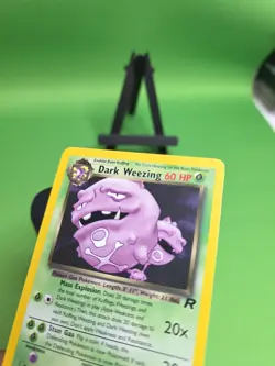 Pokemon DARK WEEZING Card TEAM ROCKET Set 31/82 Non-Holo RARE - Image 3