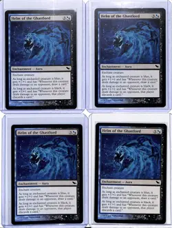 (4) Lot 2008 Magic The Gathering Shadowmoor Helm of the Ghastlord #166 - Image 1