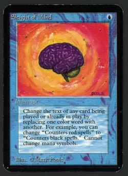 ***Alpha Sleight of Mind*** MTG Alpha Magic Kid Icarus - Image 1