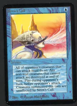 ***Alpha Siren's Call*** MTG Alpha Magic Kid Icarus - Image 1