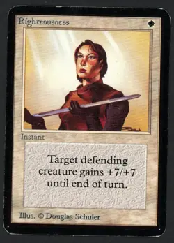 ***Alpha Righteousness*** MTG Alpha Magic Kid Icarus - Image 1