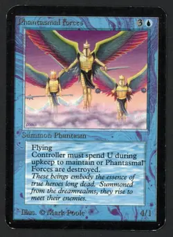 ***Alpha Phantasmal Forces*** MTG Alpha Magic Kid Icarus - Image 1