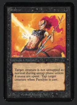 ***Alpha Paralyze*** MTG Alpha Magic Kid Icarus - Image 1