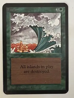 Magic the Gathering MTG Alpha Tsunami LP+ (Beta Bob) - Image 1