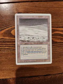 Magic the Gathering Revised Edition Dual Land Tundra - Image 1