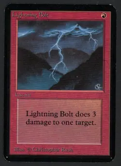 ***Alpha Lightning Bolt*** MTG Alpha Magic Kid Icarus - Image 1