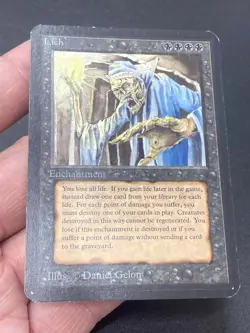 ***Alpha Lich (Corner Bend)*** MTG Alpha Magic Kid Icarus - Image 3