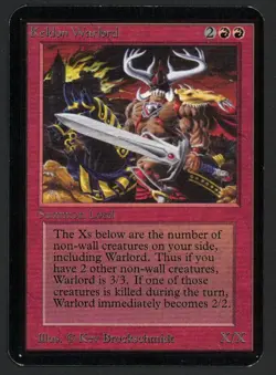 ***Alpha Keldon Warlord*** MTG Alpha Magic Kid Icarus - Image 1