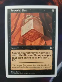 Magic MTG Imperial Seal - Portal Three Kingdoms - En - Mint - Image 1