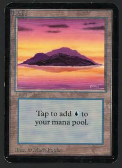 ***Alpha Island Sunset*** MTG Alpha Magic Kid Icarus - Image 1