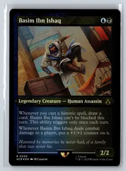 Basim Ibn Ishaq (Foil Etched) Holo R Universes Beyond: Assassin's Creed 230 NM - Image 1