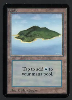 ***Alpha Island Green*** MTG Alpha Magic Kid Icarus - Image 1