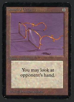 ***Alpha Glasses of Urza*** MTG Alpha Magic Kid Icarus - Image 1