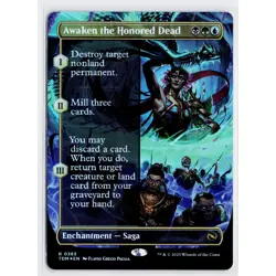Foil - Awaken the Honored Dead (Borderless) - 383 / NM / English MTG - Image 1