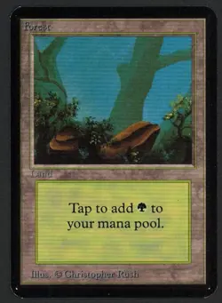 ***Alpha Forest Rocks*** MTG Alpha Magic Kid Icarus - Image 1